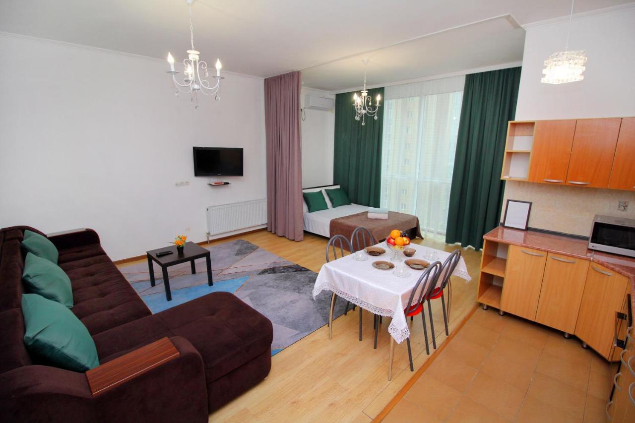 Уютные И Комфортные Квартиры В Жк Манхэттен Apartment Almaty Exterior photo